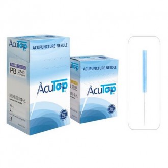 AcuTop akupunkturní jehly, typ PB, 0,30 x 50 mm, 100 ks