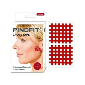 PINOFIT® cross tape, velký, 5,2 x 4,5 cm, 40 ks, červený