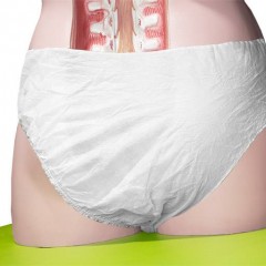 Jednorázové unisex hygienické kalhotky - slipy, bílé, balení 100 ks